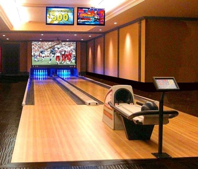 Home Bowling Alley for Hilton President